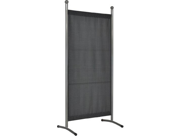 ANGERER Stellwand 82 x 178 cm, dunkelgrau Raumteiler, Raumtrenner, für Schatten auf Balkon, Bezug aus wetterfestem Textilene-Gewebe, Made in Germany