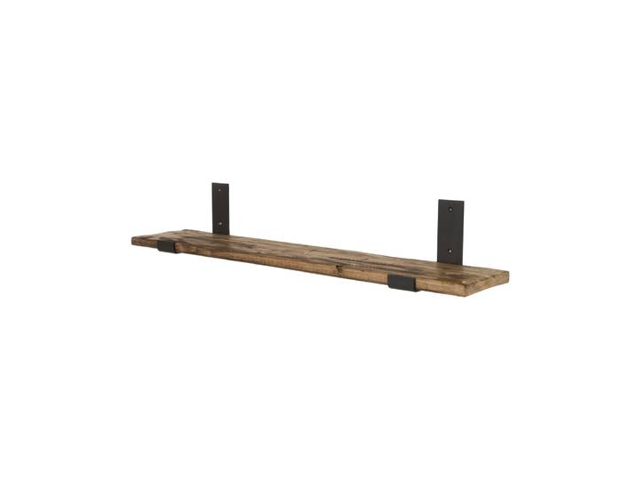 Étagère / bibliothèque murale flottante en bois marron clair 125 cm