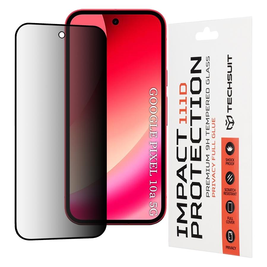 Techsuit - 111D Privacy Full Glue - Google Pixel 10a - Black (Google Pixel 10a) (67130870)