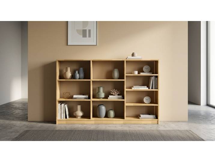 Regal 20 cm tief Buche Natur geölt
