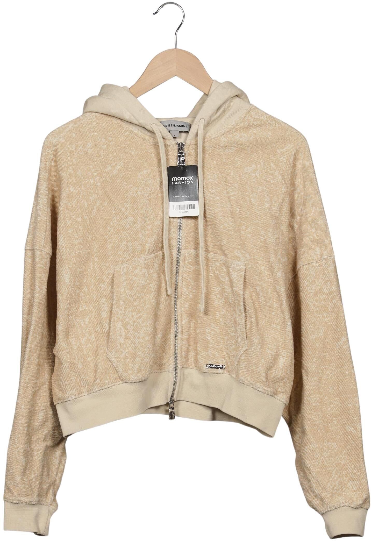Les Benjamins Damen Kapuzenpullover, Beige, Gr. S, Baumwolle - Second Hand