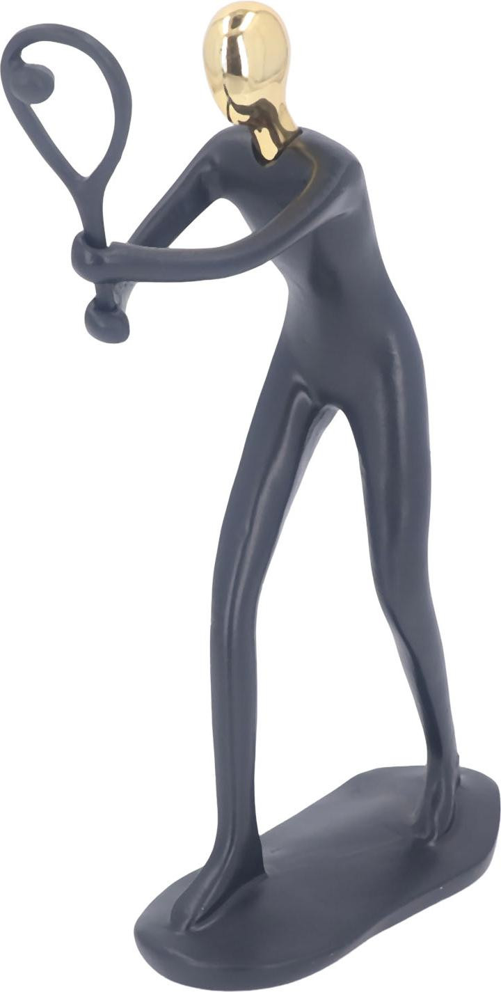 Realistische tennisser sculptuur van Harz Kunst voor decoratie in huis of op kantoor