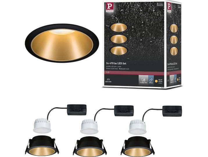 Paulmann LED à encastrer Cole\, set de 3 lampes