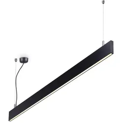 Ideal Lux LED Pendelleuchte LINUS, 34W, 4000K, 3850lm, IP20, höhenverstellbar, schwarz IDEA-268217