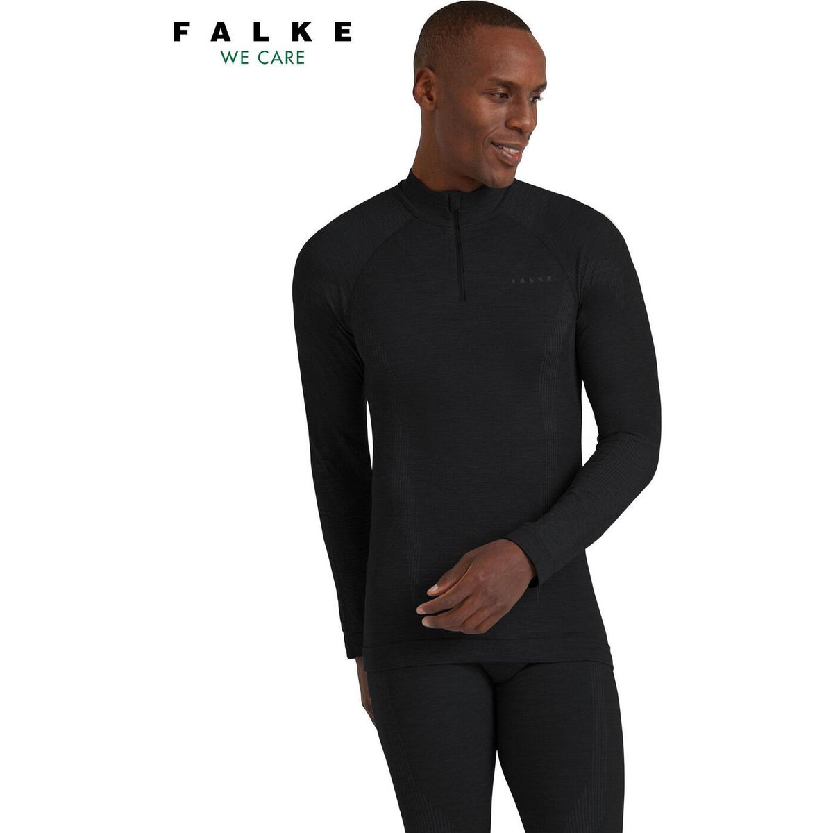 Falke Herren Langarmshirt Wool-tech black (3000) L 33480-3000-L