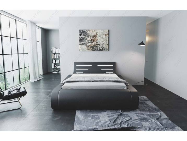 Wasserbett Sorano mit LED und gerundeten Seitenteilen
