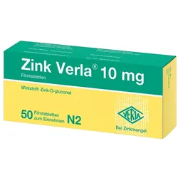 ZINK VERLA 10 mg Filmtabletten 50 St