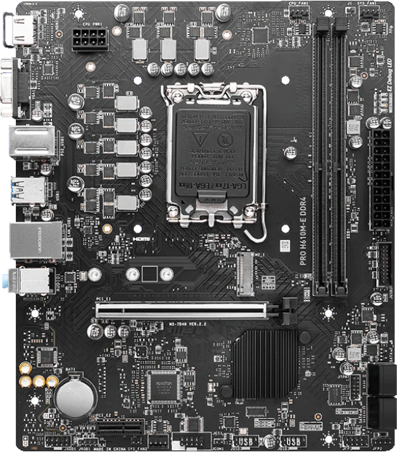 MSI PRO H610M-E DDR4 DDR4