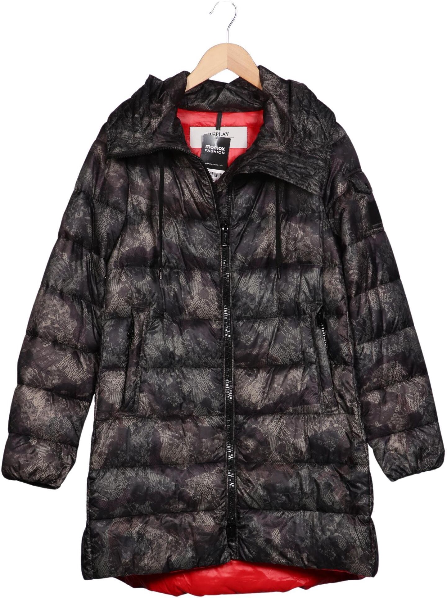 Replay Damen Mantel, Grau, Gr. M, Synthetik - Second Hand