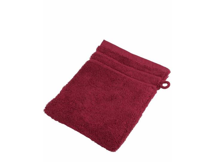 Waschhandschuh WEWO FASHION 9518W , rot (rubin), B:16cm L:21cm, Frottee, Waschlappen, Waschhandschuh, saugstark