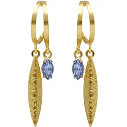 Victoria Cruz A4795-09DT Damen-Ohrringe Creolen Lisbon Goldfarben Marquise
