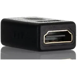 RS PRO HDMI-Buchse/Buchse-Kupplung HDMI-Adapter Female HDMI - Female HDMI, 20mm (HDMI, HDMI), Video Adapter, Schwarz
