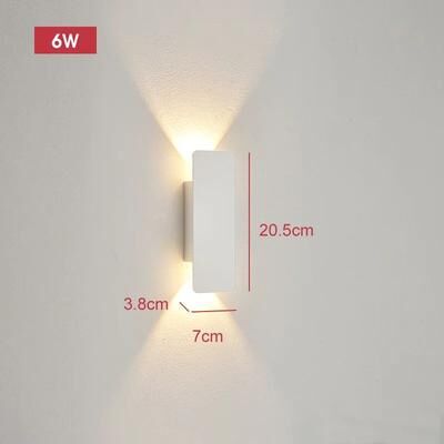 Inspire Curations AeroBeam 18W Waterproof LED Wall Light For Modern Indoor And Outdoor Spaces 20cm White Body 6w Indoor