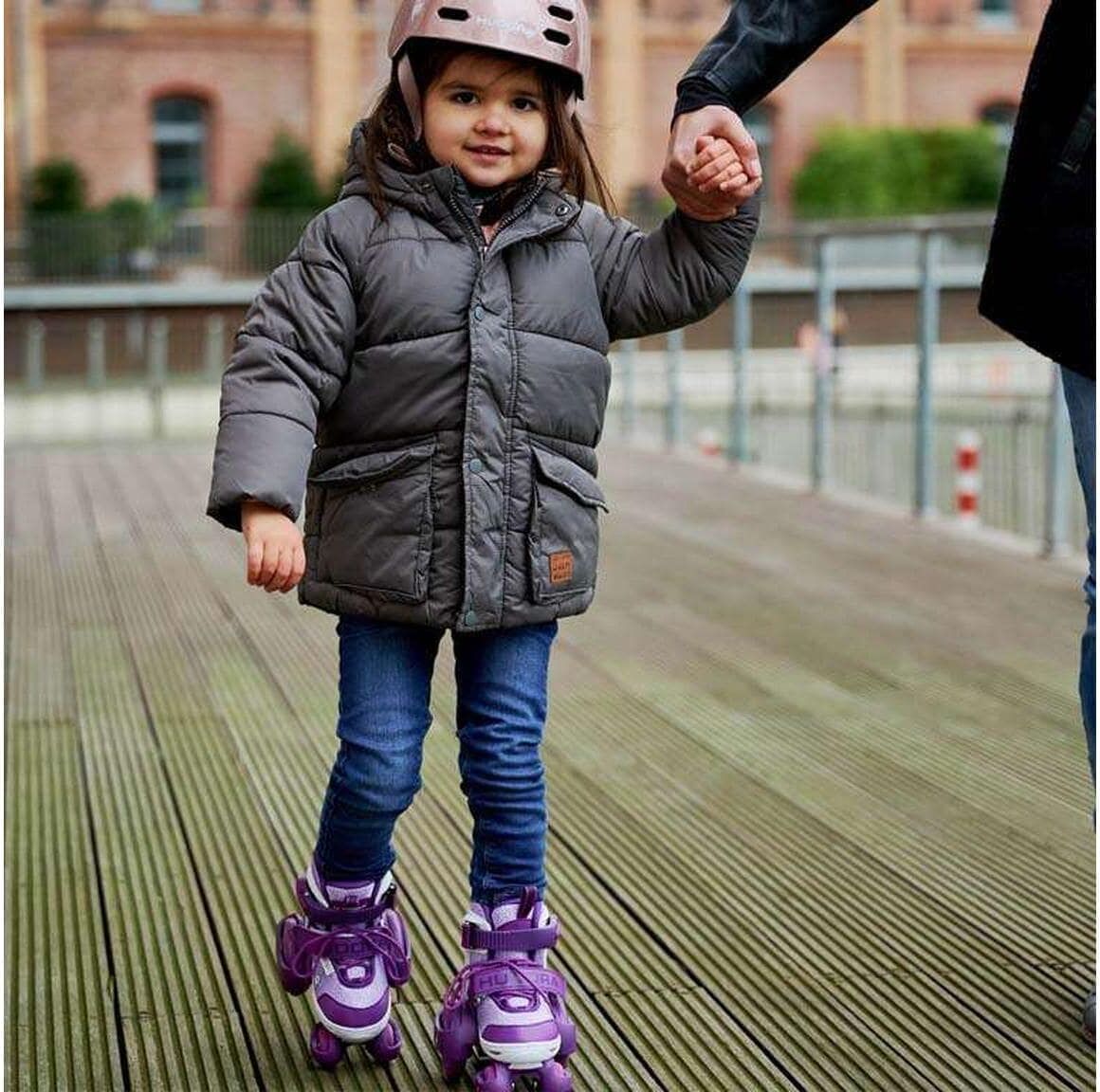 Inlineskates HUDORA "My First Quad 30-33", lila, Inlineskates_Rollschuhe, Kinder, (bis ), Inlineskates lila (bis )