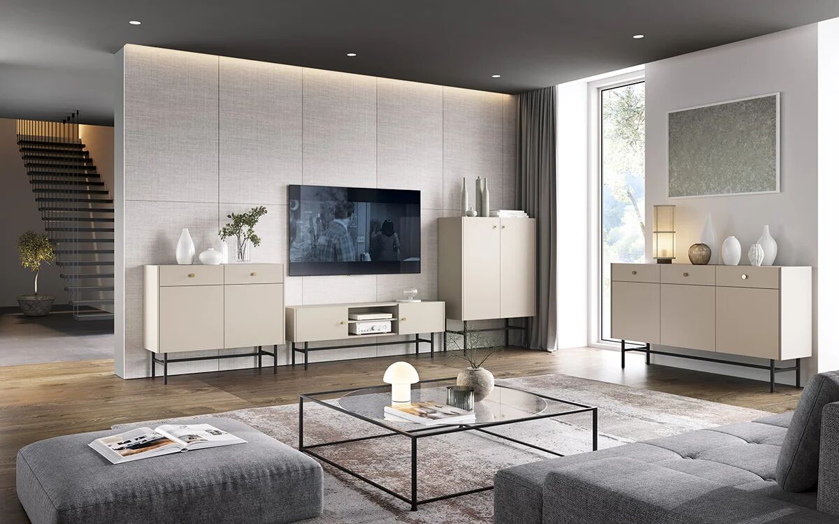 garneroarredamenti Consolle ingresso 93x79cm 1 cassetto beige Eterna