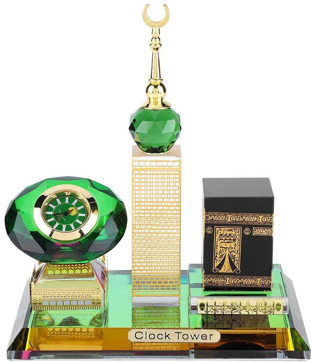 Dailygoods Handgemaakt Kristal Verzamelfiguur met Islamitische Architectuur Decoratie