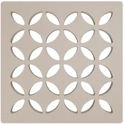 Schlüter Systems KERDI-DRAIN-STYLE Austauschbarer Entwässerungsrost Design 5 Floral Edelstahl TSC - Strukturbeschichtet Creme