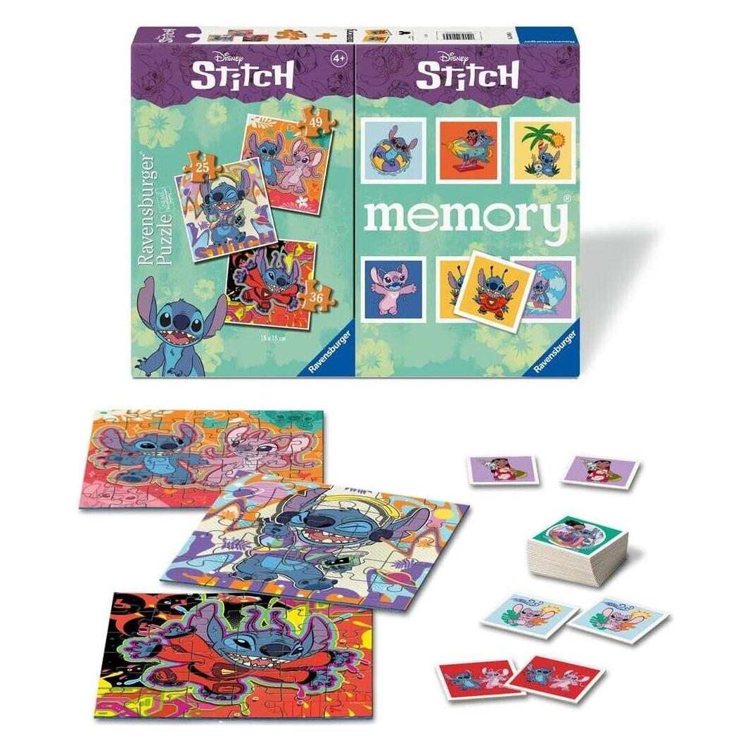 Ravensburger Disney Stitch 3 puzzles + memory multipack (2 - 4 Spieler) (57818977)