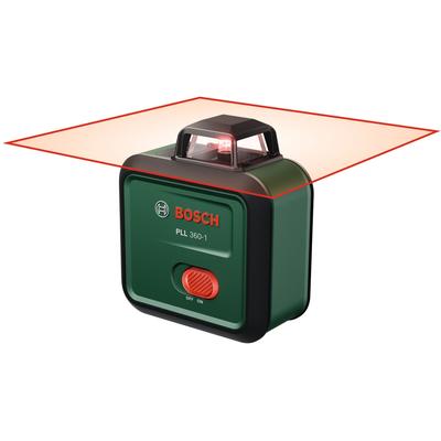 Linienlaser BOSCH HOME & GARDEN "PLL 360-1 UNI", grün, B:6,1cm H:12,4cm L:11cm, Lasermessgeräte, inkl. Batterien
