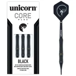 Unicorn Core Plus Black Brass Soft Darts 16 g