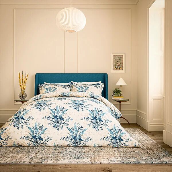 V&A; Larkspur Meadow Duvet Cover Set Blue