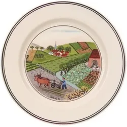 Villeroy & Boch Design Naif Brotteller / Dessertteller Feldarbeit 17cm