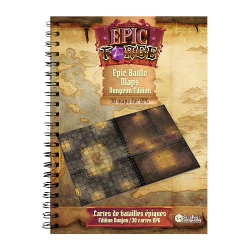 Epic Forge Dungeons Boek Speelbord, Formaat A3, 305 x 420 mm