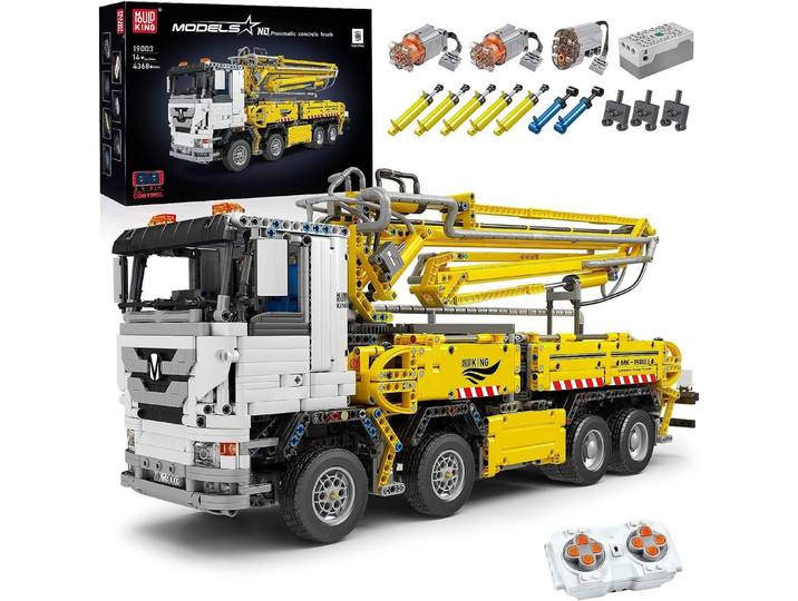 Mould King Mould King 19003 Pneumatic Pump Truck - RC-Control Konstruktionsspielsteine, (4368 St)