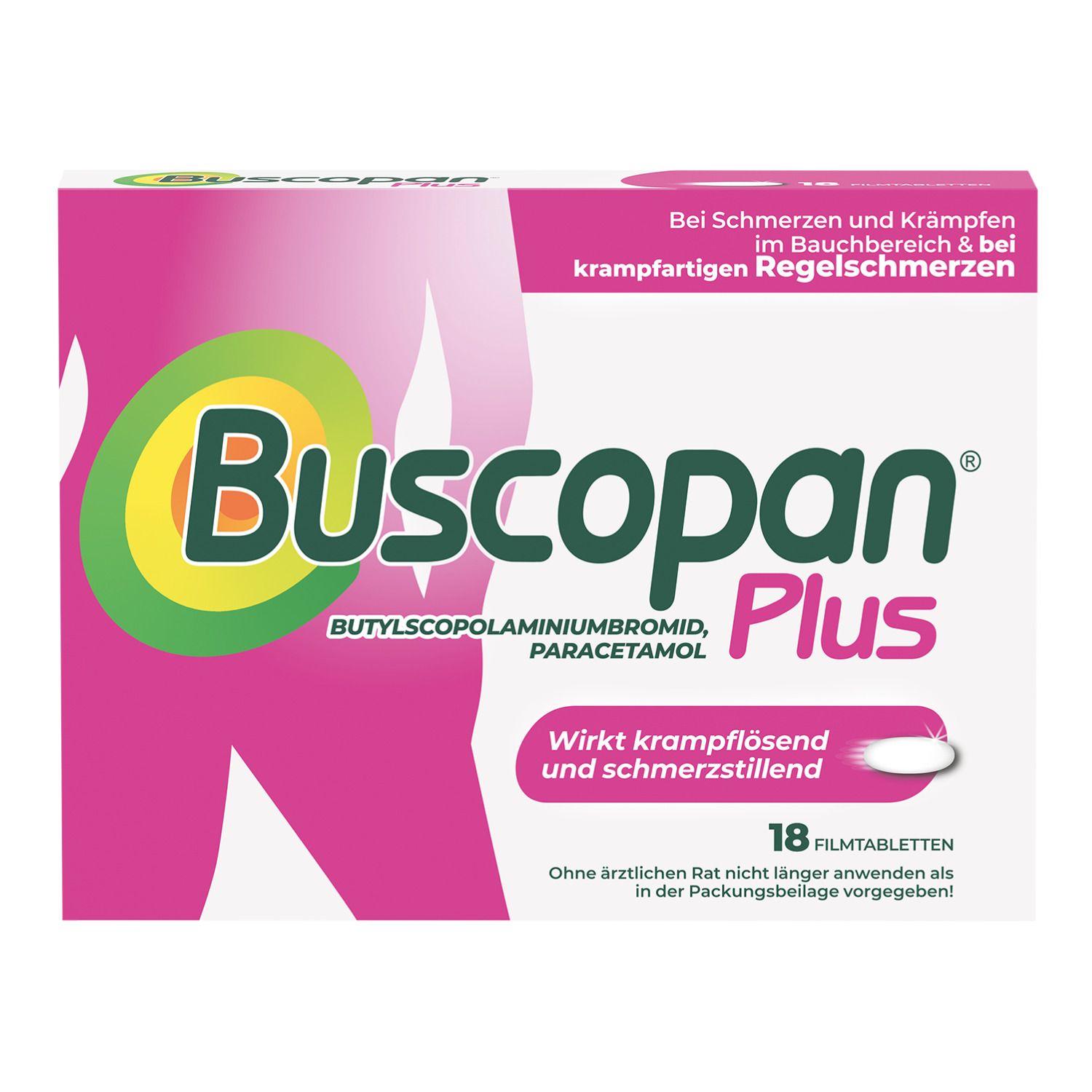Buscopan plus 10 mg/500 mg Filmtabletten 18 St