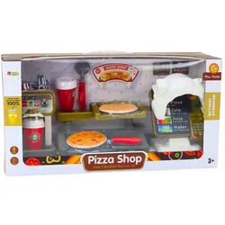 Lean Toys Set Shop Pizza Kaffee Getränke Kasse