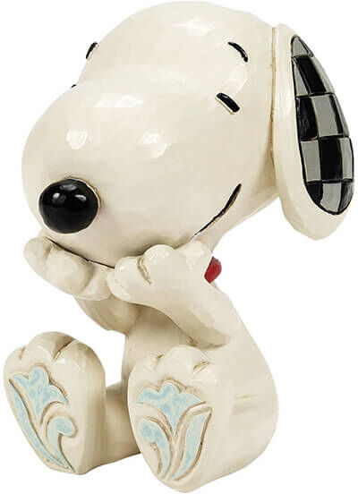 Peanuts by Jim Shore Snoopy Laughing Mini Figurine