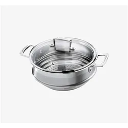 Le Creuset 3-Ply Multi-Dämpfeinsatz, Zubehör Kochgeschirr, Grau
