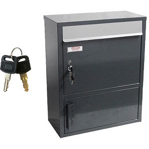 SafePost Paketbriefkasten 92156 ScanPro 921 Tiamat, 41,5 x 51,5 x 20cm, 2 Schlüssel, anthrazit