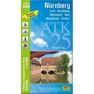 ATK25-G09 Nürnberg (Amtliche Topographische Karte 1:25000), Sonstige von , Landesamt für Digitalisierung, Breitband und Vermessung, Bayern,