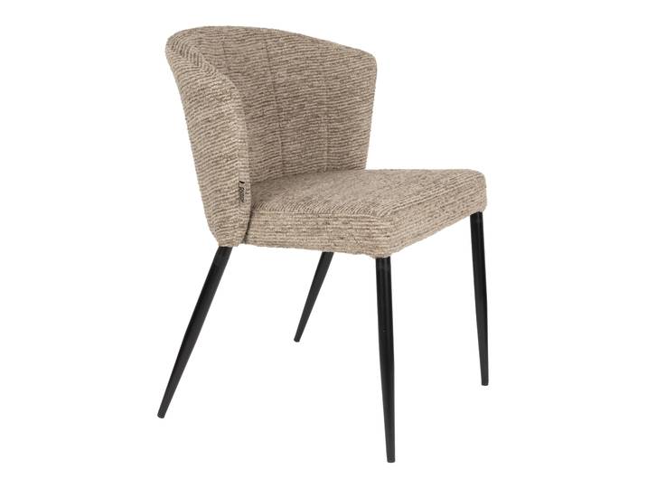 Dutchbone Eetkamerstoel Georgia Chenille - Bruin