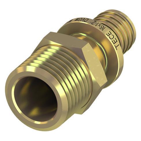 TECE Übergangsnippel TECEflex 32mmxR 1, Rotguss (Rohrverschraubung) (705607)