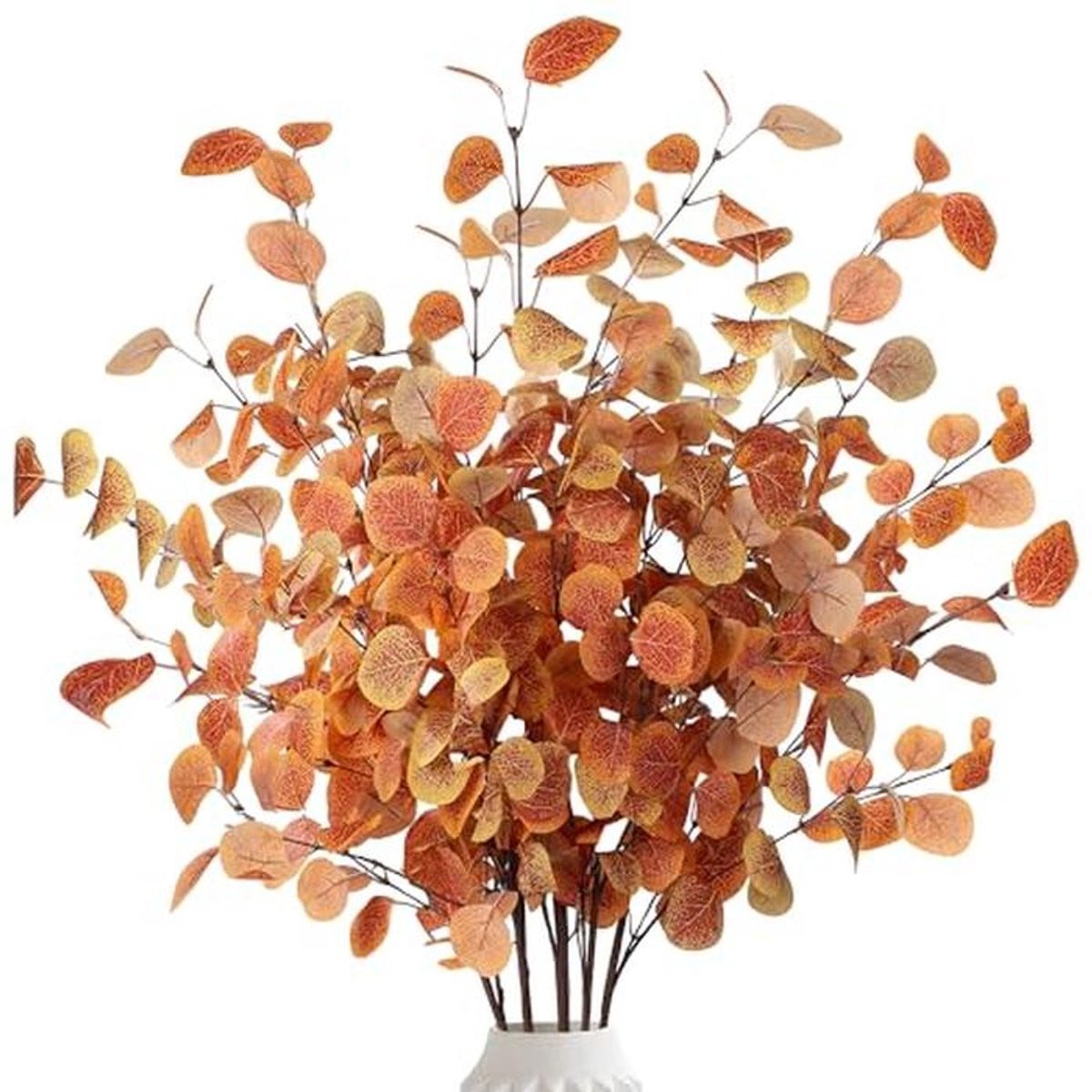 6 Stuks Kunstmatige Herfst Eucalyptus Stengels voor Decoratie