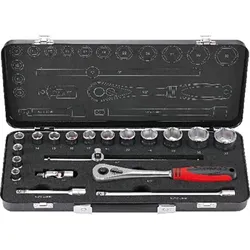 Steckschlüssel-Satz 1/2" 19-teilig