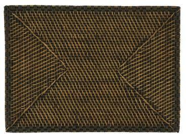 Saro Lifestyle Rattan Placemats With Woven Design (Set of 4)