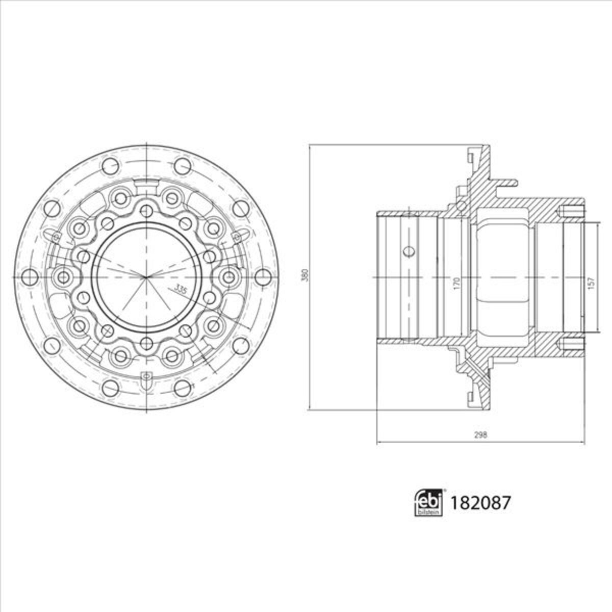 Radnabe FEBI BILSTEIN 182087