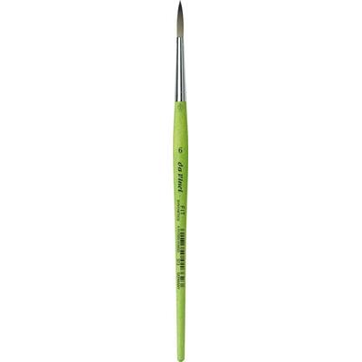 da Vinci Pinsel Fit für Schule und Hobby, elastische Synthetik, grün, rund, Serie 373 Gr. 6