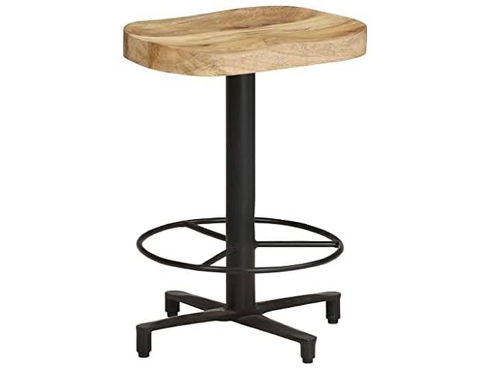 YUTAASU Barhocker 2er Set 52 cm Massivholz Mangoholz
