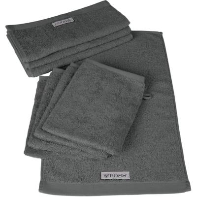 Handtuch Set ROSS "Sinfonie", grau (schiefer), Obermaterial: 100% Baumwolle, Handtuch-Sets, beinhaltet Gästetücher und Waschhandschuhe