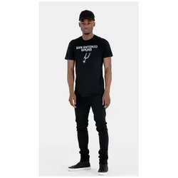 New Era, Herren, Sportshirt, T-Shirt San Antonio Spurs NBA (L), Schwarz, L