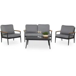 Lounge-Set SANSIBAR HELLET (BHT 142x67x66 cm) - Bezug: Stoff - BHT 142x67x66 cm