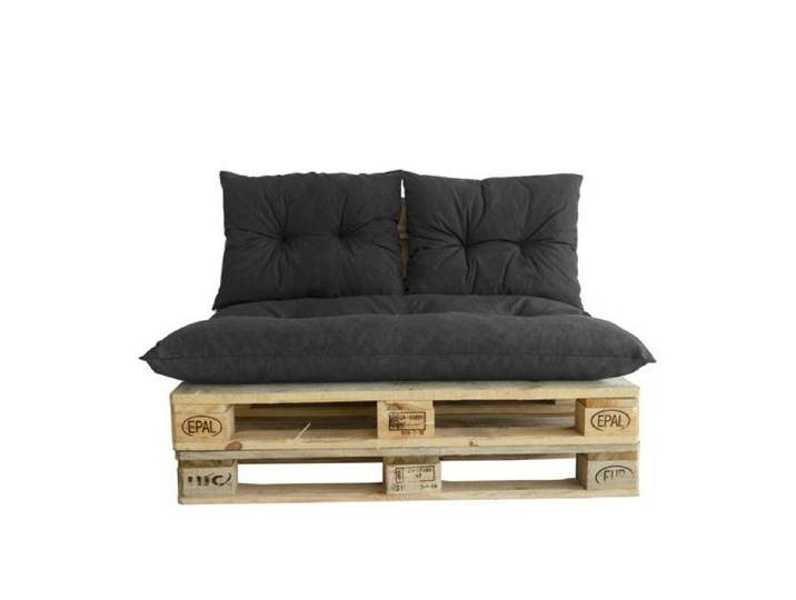 Kit palette classic - Matelas ardoise + 2 coussins dossier - JARDIN PRIVE