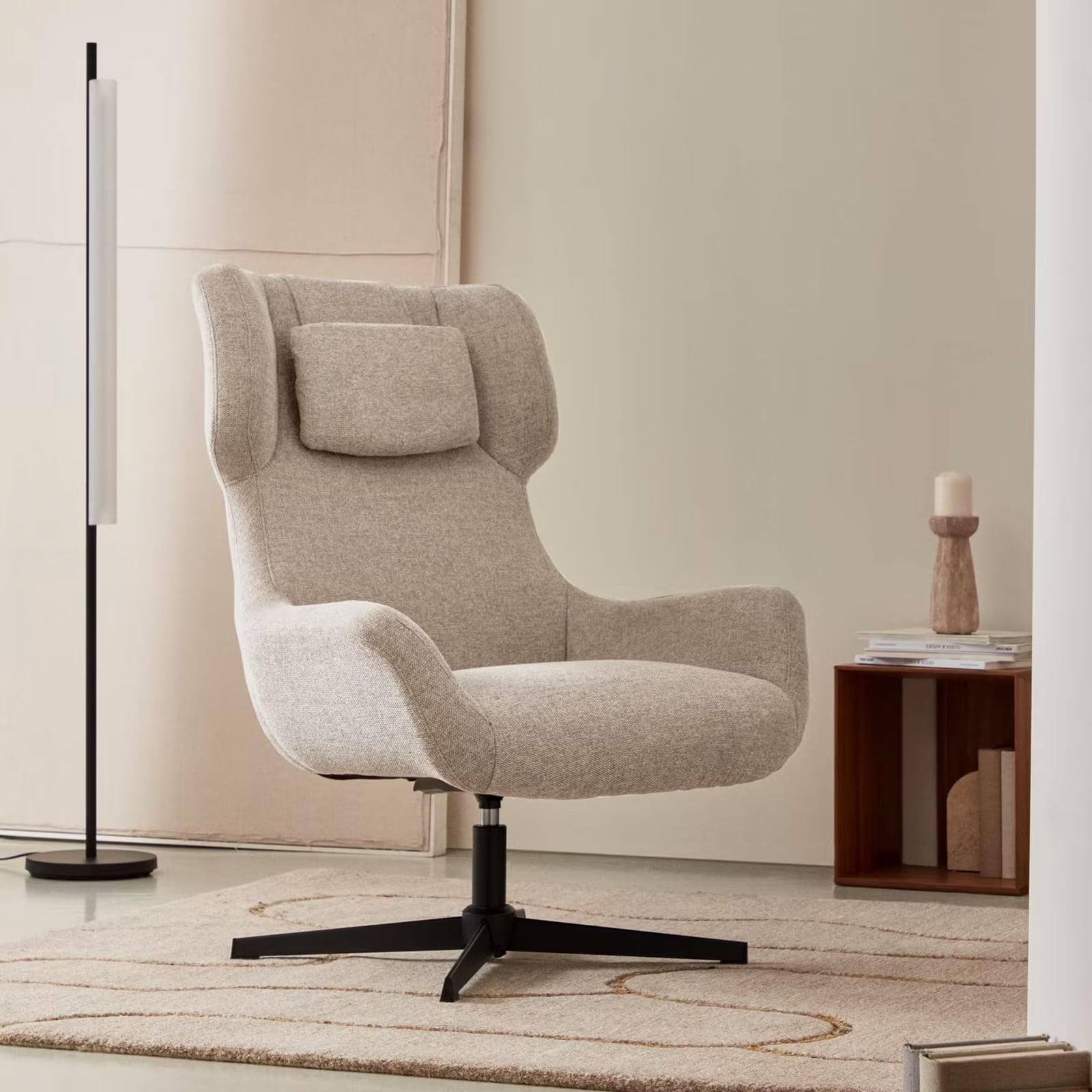 Kave Home Draaifauteuil Zalina - Beige
