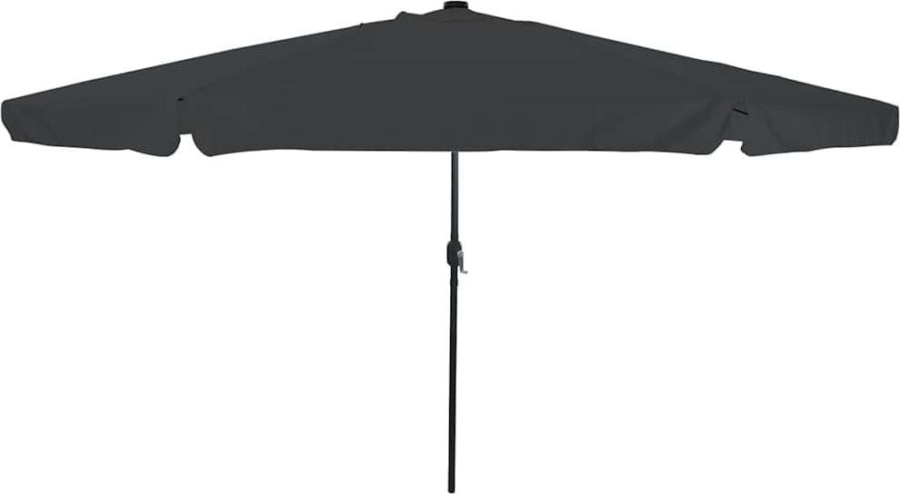 Prolenta Tuinzonneparasol, Rond, Antraciet, B/D/H: 395 x 395 x 245 cm