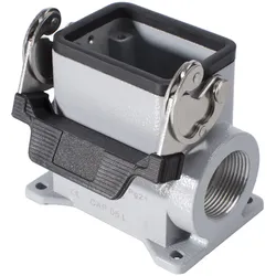 ILME Rechteck-MP 06, Metall-, Aufbaugehäuse hoch, 1 Bügel, grau