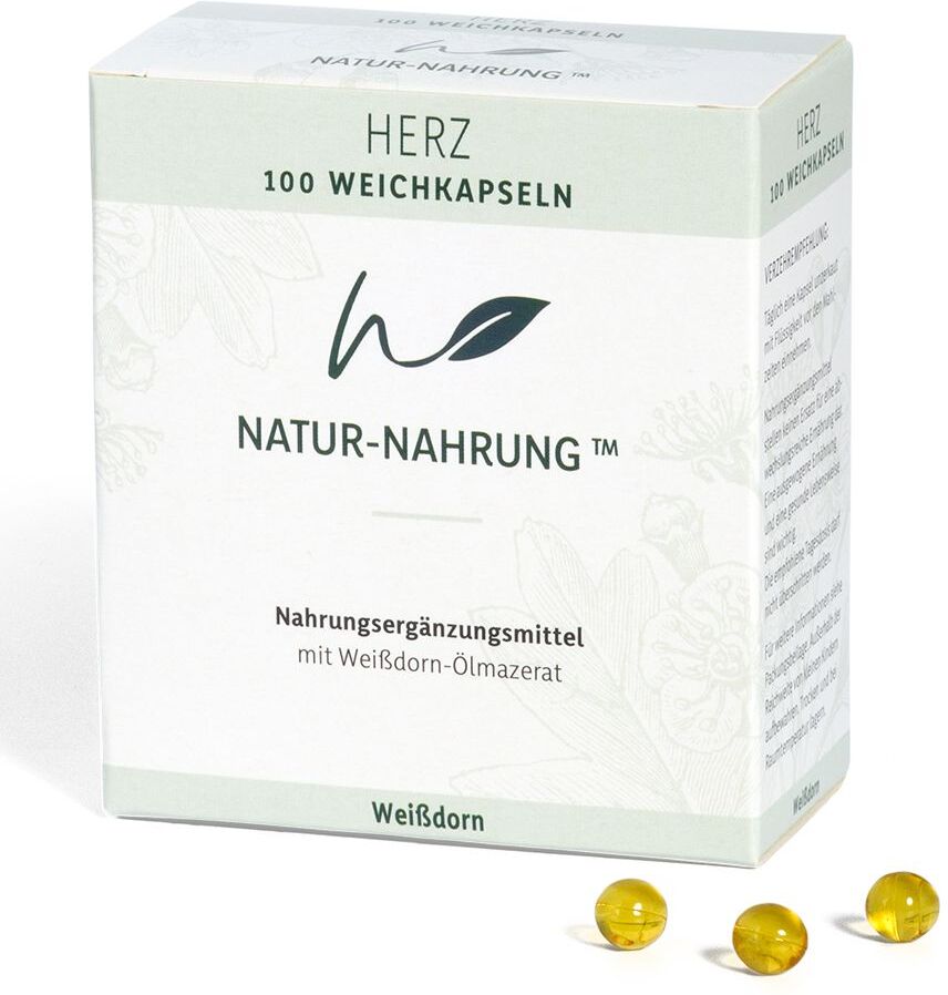 Natur Nahrung Natur-Nahrung Herz Weißdorn Weichkapseln 100 St